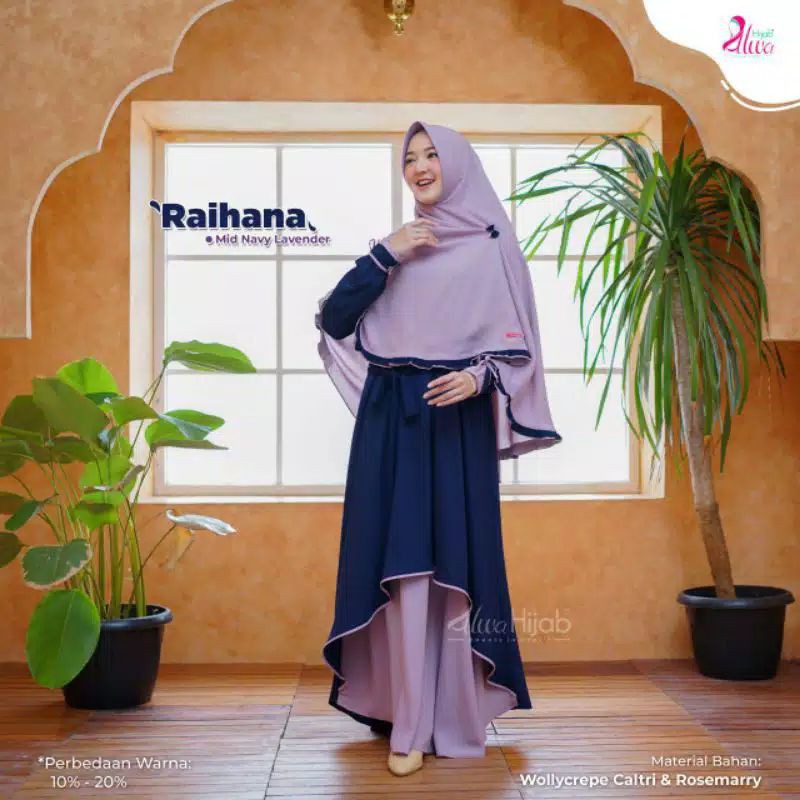 READY GAMIS RAIHANA SET By Alwa Hijab