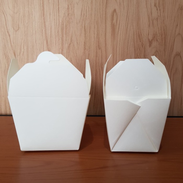 MAKAN-PERALATAN-PAKET- BOX BENTO KERTAS RICE BOX KERTAS FOOD PAIL KERTAS BENTO BOX KERTAS -PAKET-