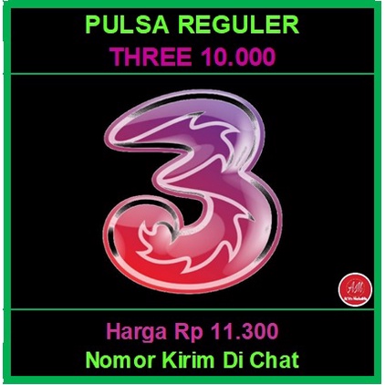 [THREE] - Pulsa Tri 10k + Masa Aktif