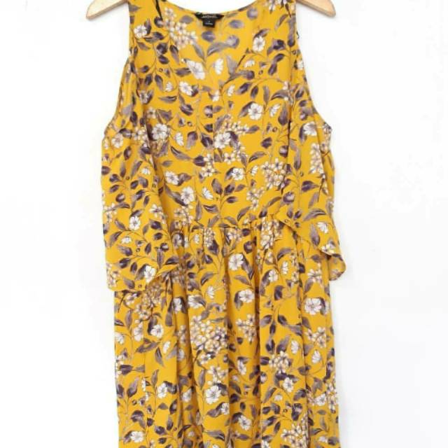 Monki dress floral yellow