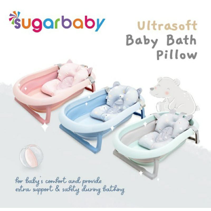 SugarBaby Ultrasoft Baby Bath Pillow (PILLOW) - Bantal Mandi Bayi RANDOM