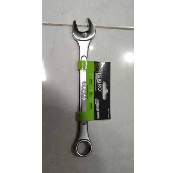 TEKIRO Kunci ring pas uk 19 mm Kunci kombinasi 19mm Combination wrench