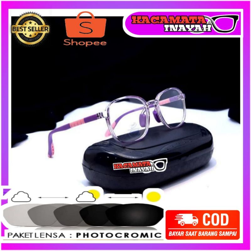 KACAMATA ANAK ANTI RADIASI | KACAMATA ANAK PHOTOCHROMIC | KACAMATA ANAK MINUS | KACAMATA BLUERAY ANT