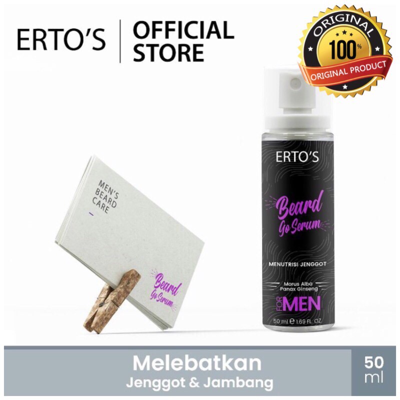 ertos Beard Go Serum - Ertos men penumbuh jenggot