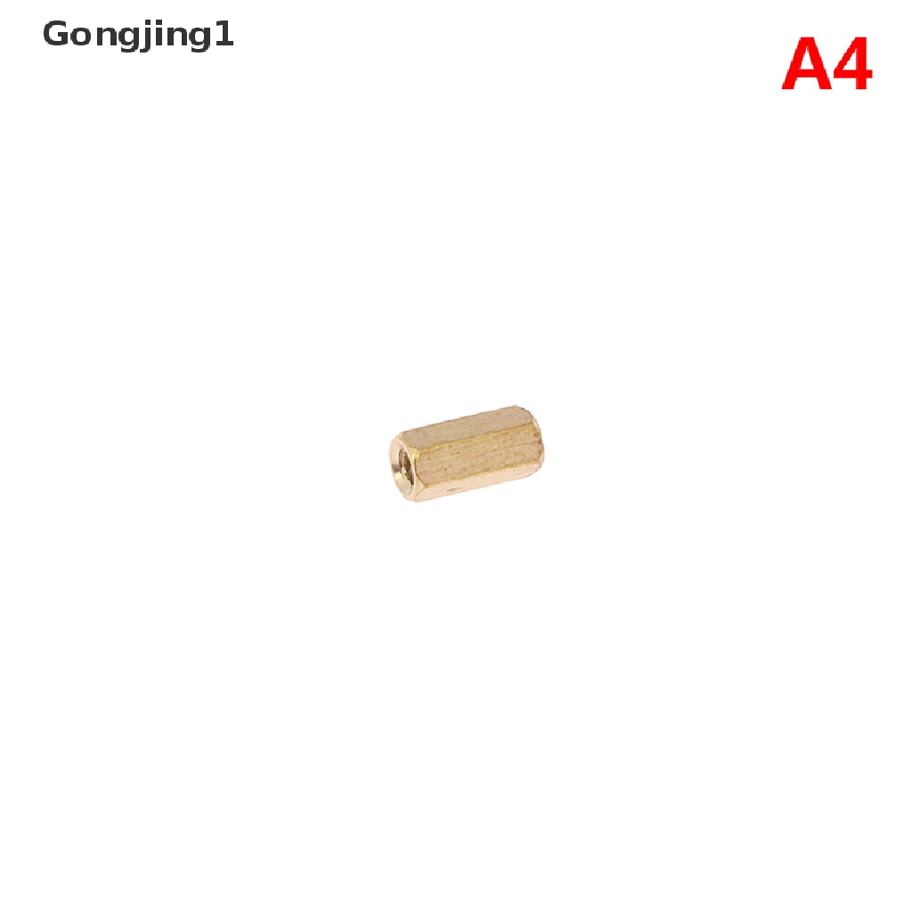 Gongjing1 10pcs Mur Hexagonal Female M3X4Mm - 50mm Bahan Kuningan Untuk Papan Pcb