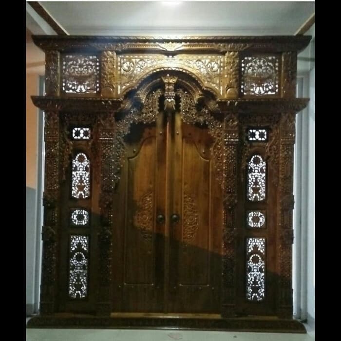 Gapura Set gazebo pintu ukir Kayu Jati  tradisional antik Asli Jepara