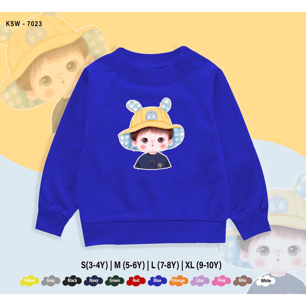 OUTFIT ANAK ANAK / BOY CUTE / 1-10 TAHUN / KIDS SWEATER / BAHAN FLEECE PREMIUM / UNISEX / REAL PICTURE