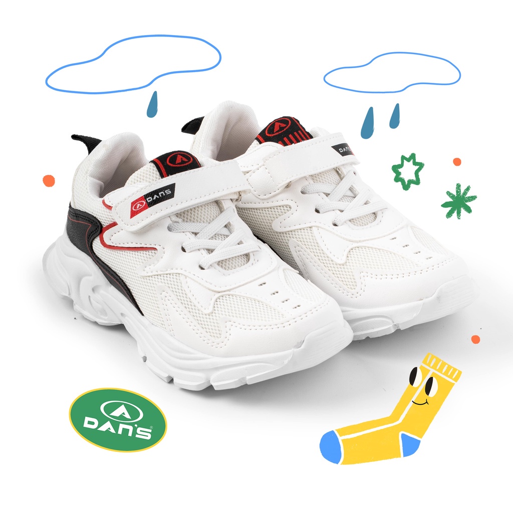 Dans Herby Sepatu Sneakers Anak Laki-Laki - White