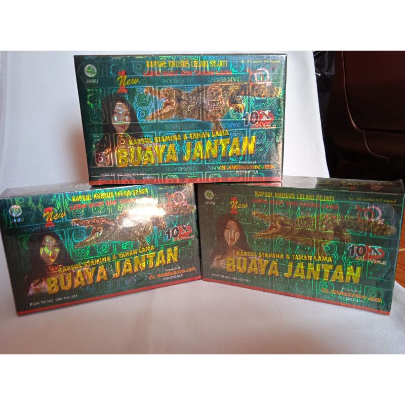Original KAPSUL BUAYA JANTAN Kapsul BESAR 10X ISI 20SACET. (100 GARANSI KHASIATNYA TERBAIK) Exp Baru