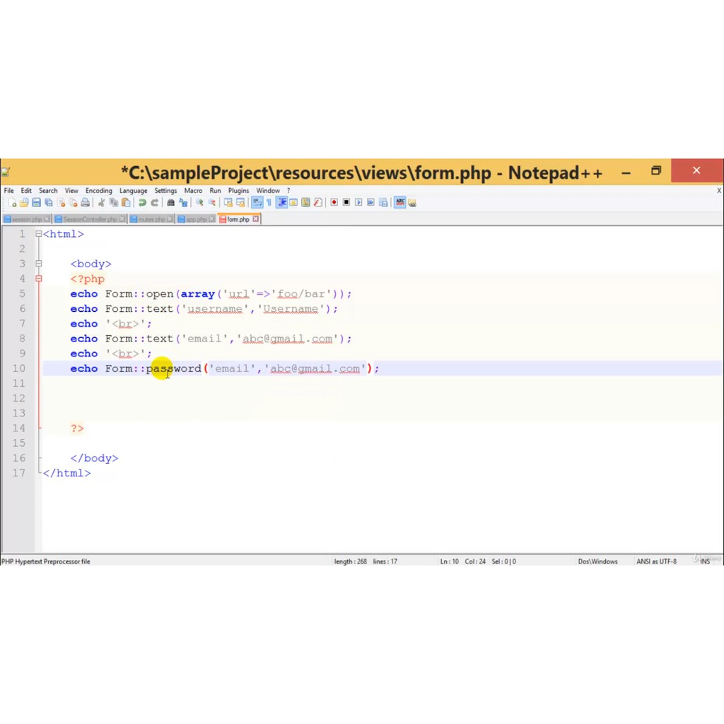 DVD Tutorial PHP Laravel Framework-5
