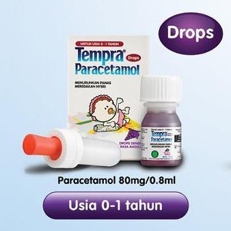 Jual Tempra Drops 15 ml Paracetamol Obat Demam Penurun Panas Bayi 0-1 ...