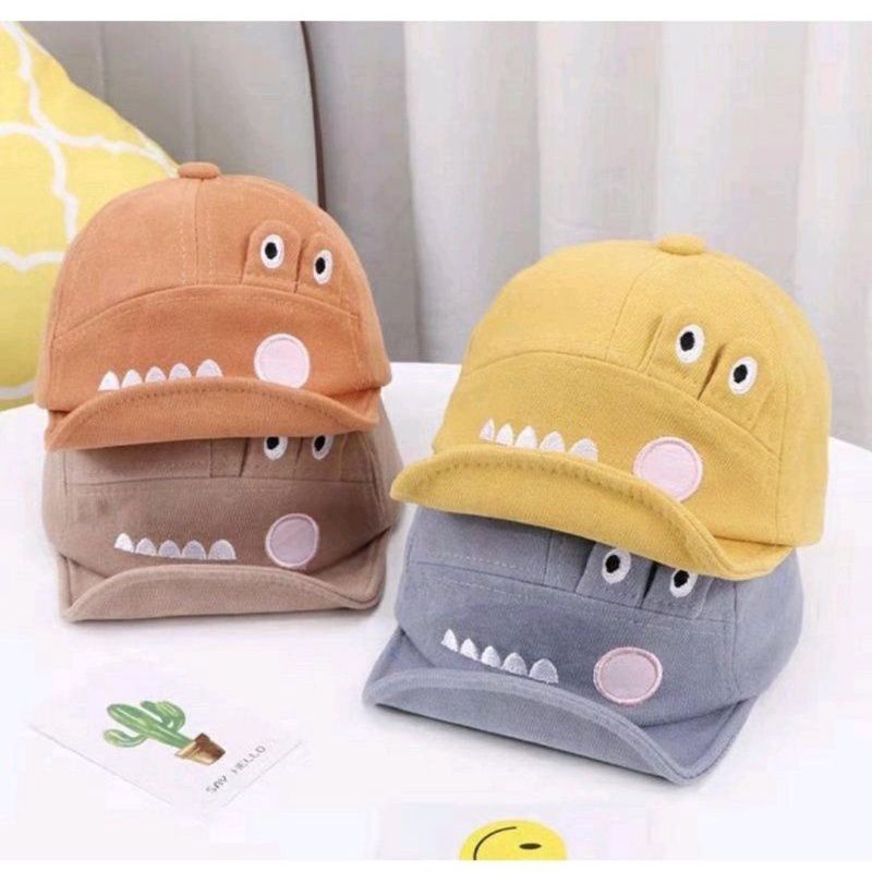 [rumahbayipdg] Topi anak karakter &quot;Crocodile&quot;  Topi bayi lucu