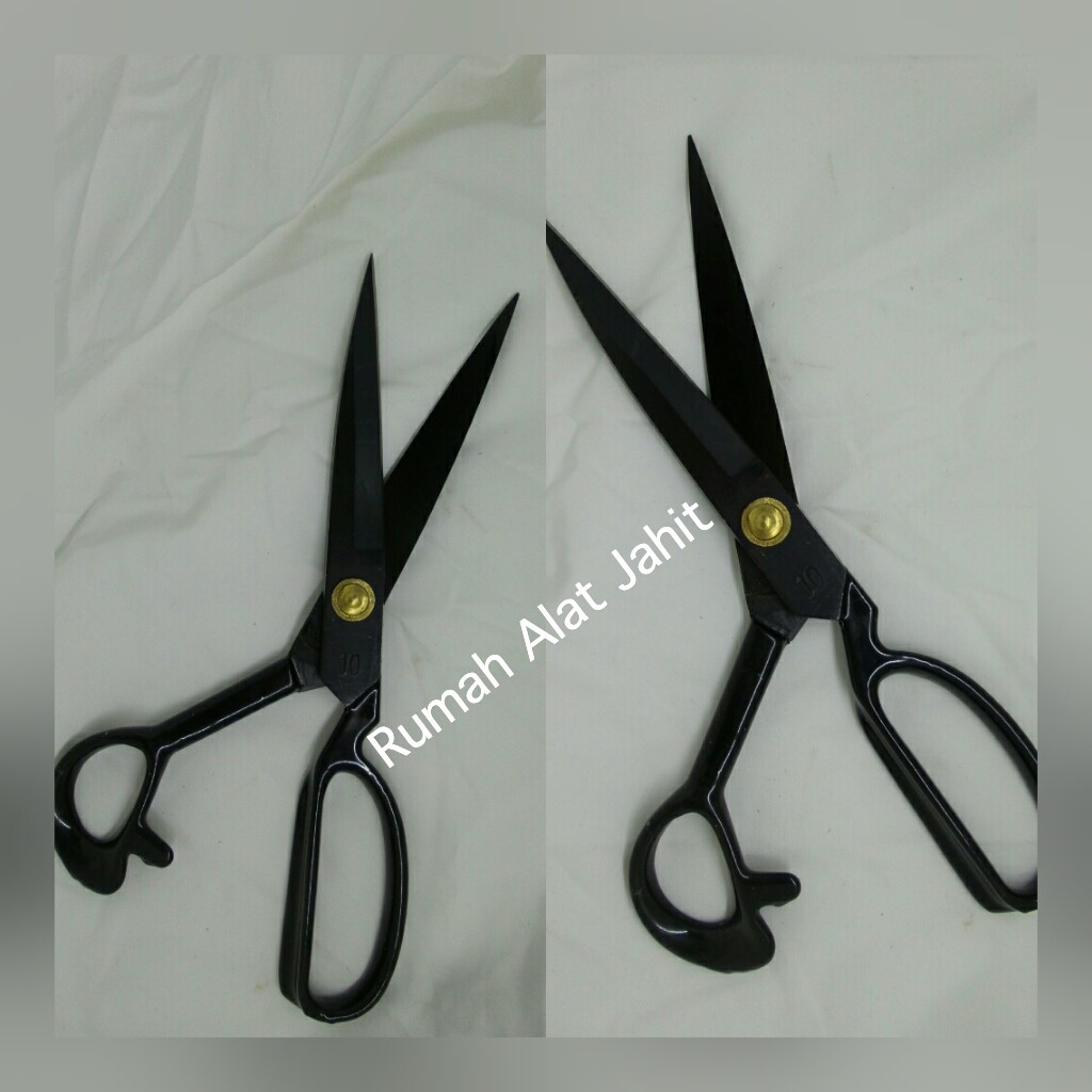 Gunting Kain Merk B&amp;A Black Steel 10&quot; Inch