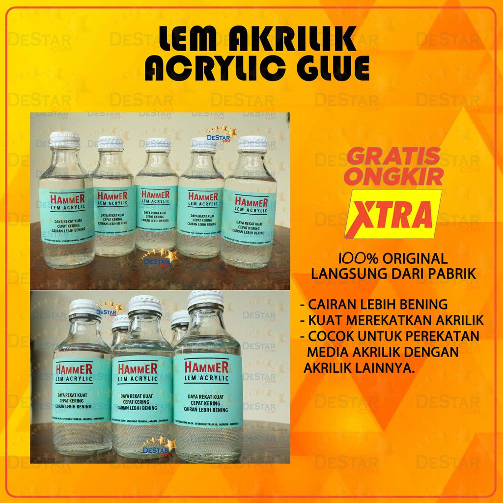 

LEM AKRILIK ACRYLIC GLUE HAMMER 150 ML
