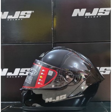 Helm NJS Zx-1 Solid Black Doff/Glossy