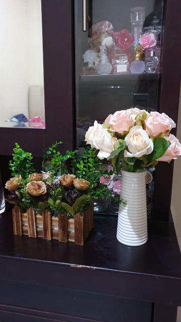 Pot Plastik Shabby Vas Plastik