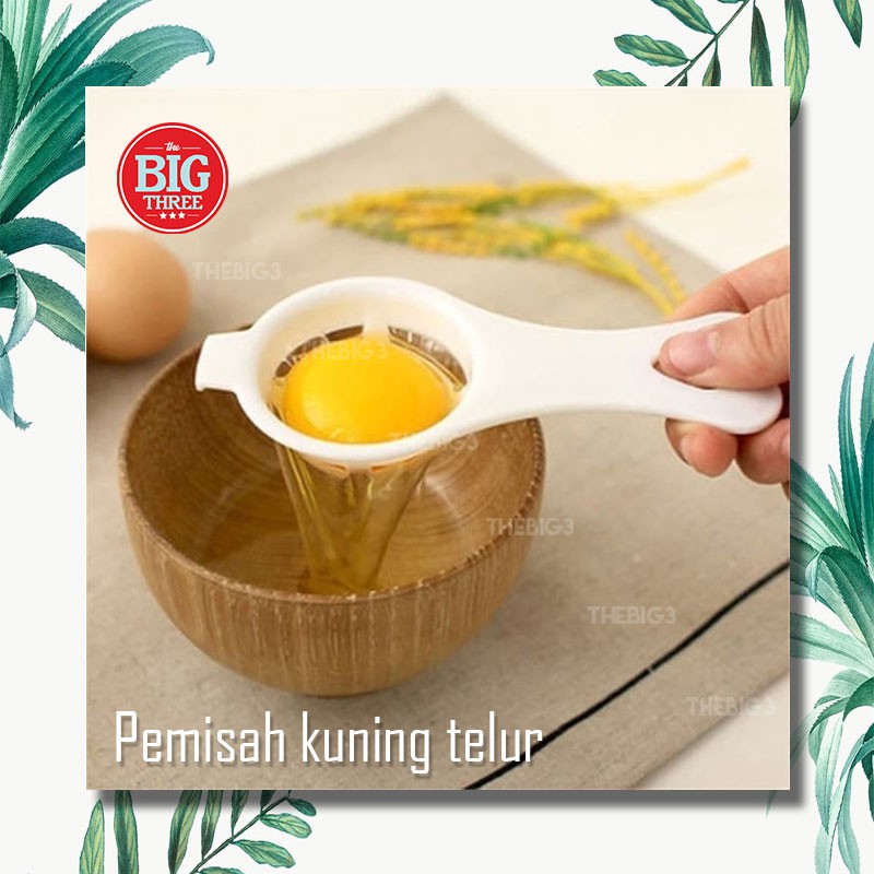 Alat pemisah putih kuning telur / egg separator sederhana warna putih