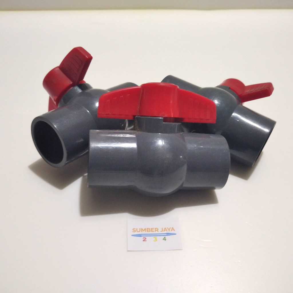 STOP KRAN PIPA 1 /  BALL VALVE 1 INCH PVC TERMURAH