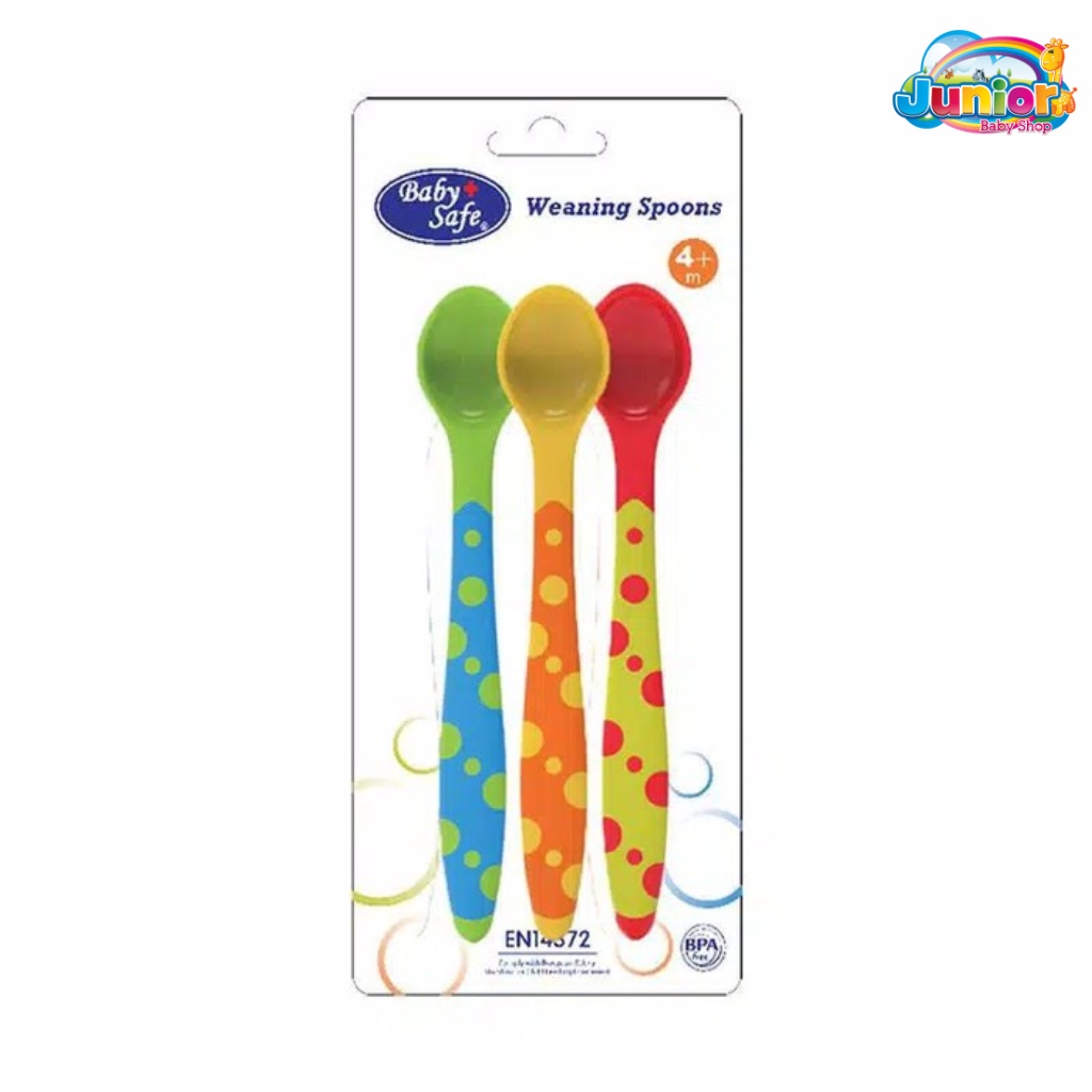 Baby Safe Weaning Spoons Isi 3pcs