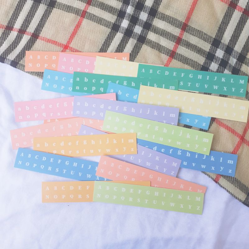

Sticker Deco Alfabet / Alphabet untuk bullet journal