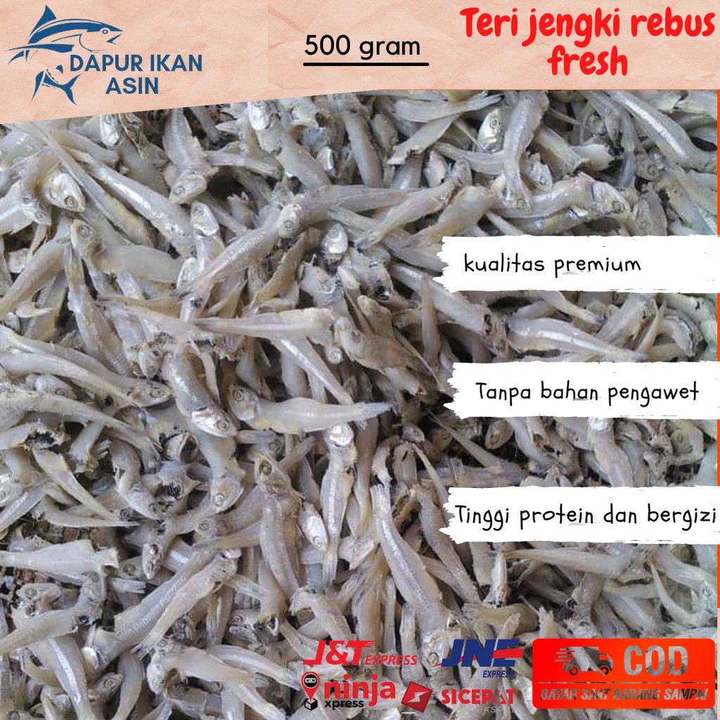 

Teri Jengki Medan Rebus Asin Kering 500 gr