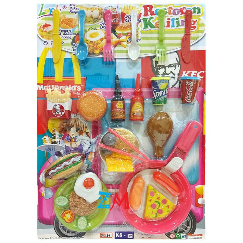 ( BISA COD ) Mainan Anak Restoran Keliling KS72 - Masak Masakan