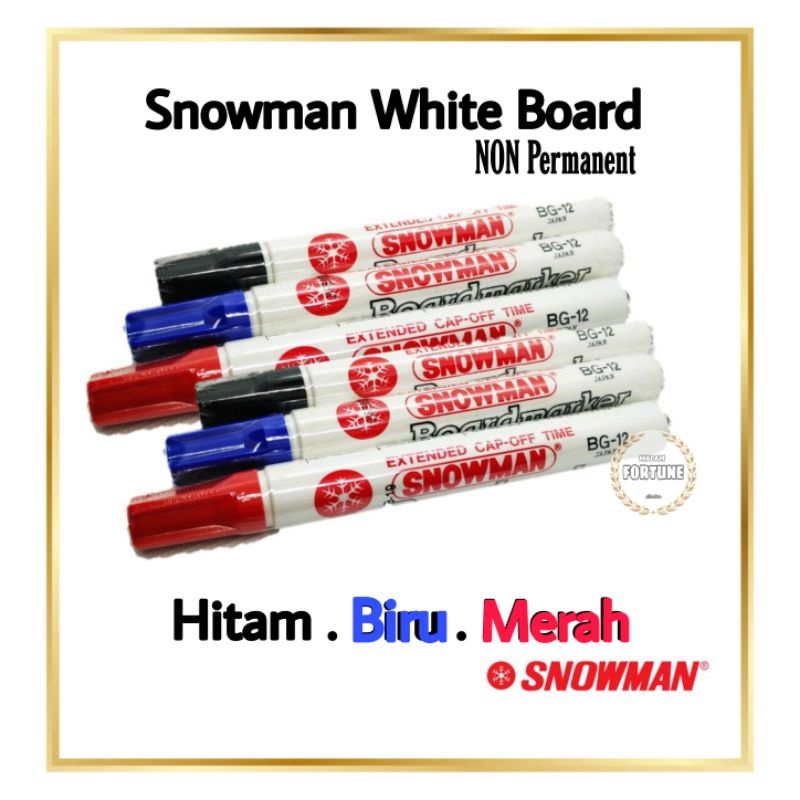 

Snowman White board marker / spidol non permanent