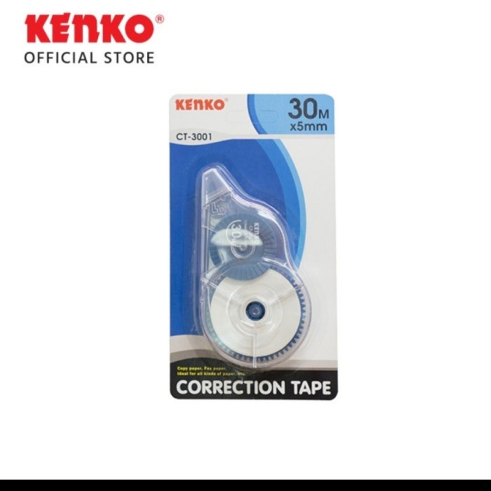 

Dijual Correction Tape Kenko Ct-3001/Tippex Kertas 30M*5Mm Murah