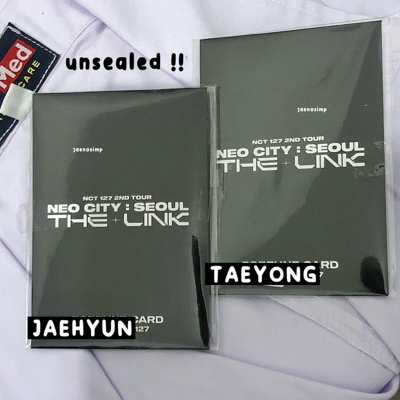 [UNSEALED] Fortune Scratch Set Jaehyun Taeyong - NCT 127 MD NEO CITY THE LINK