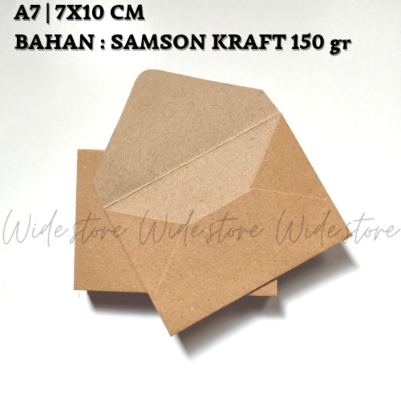 

A7 Amplop vintage Kraft paper | 150 gr amplop Aesthetic| UK 7x10 cm