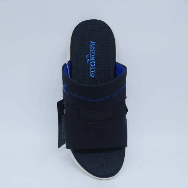 Sendal sandal anak laki laki slide ringan kulit justin otto kids Milo05 Biru