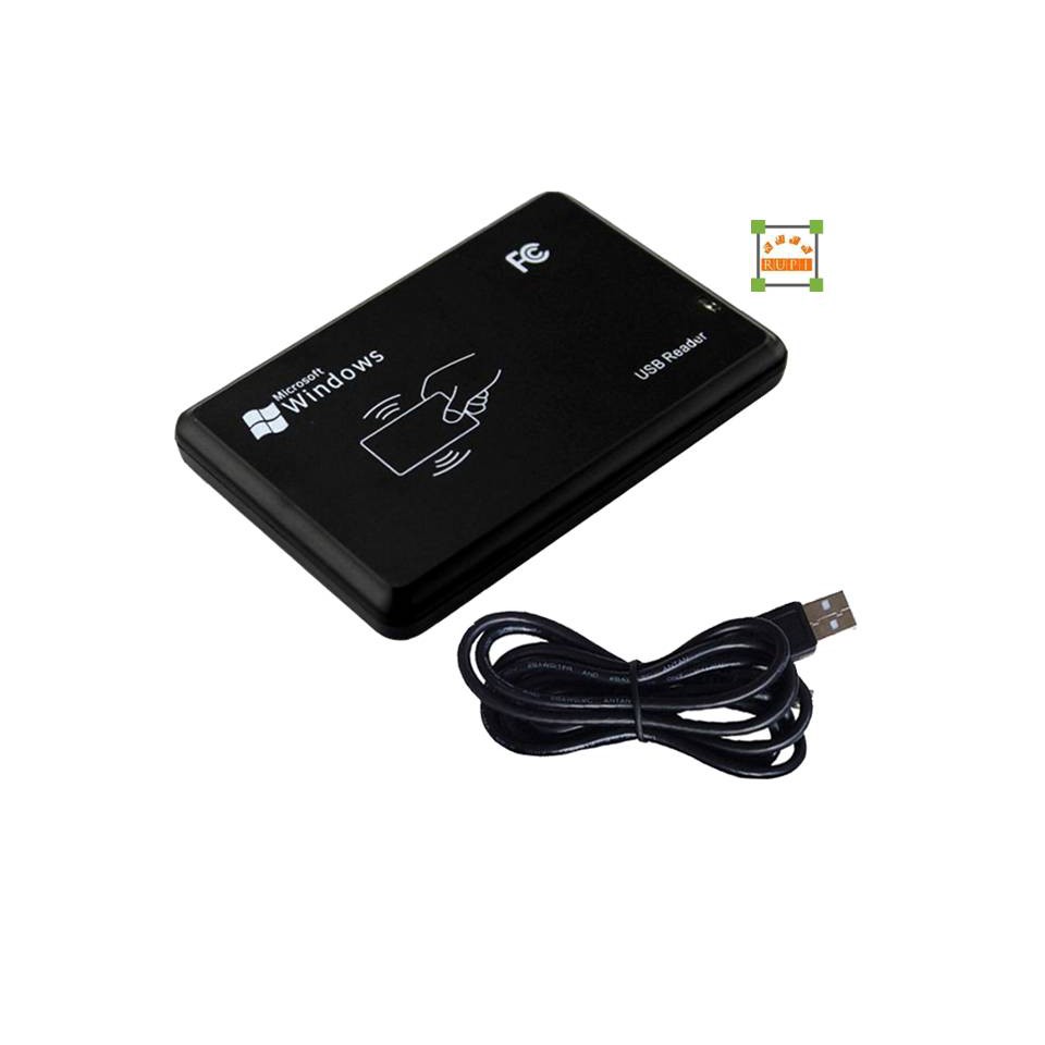 RFID Dekstop Smart Card Reader 125KHz R20D USB-8H10D BG100157 ruparupi