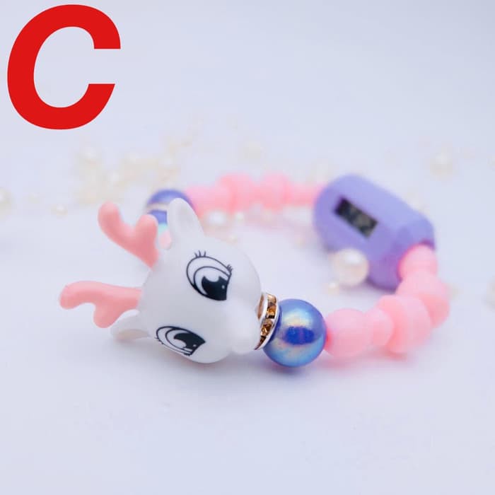 F86 JAM TANGAN ANAK PEREMPUAN CEWEK GELANG BRACELET ANIMAL Transformation