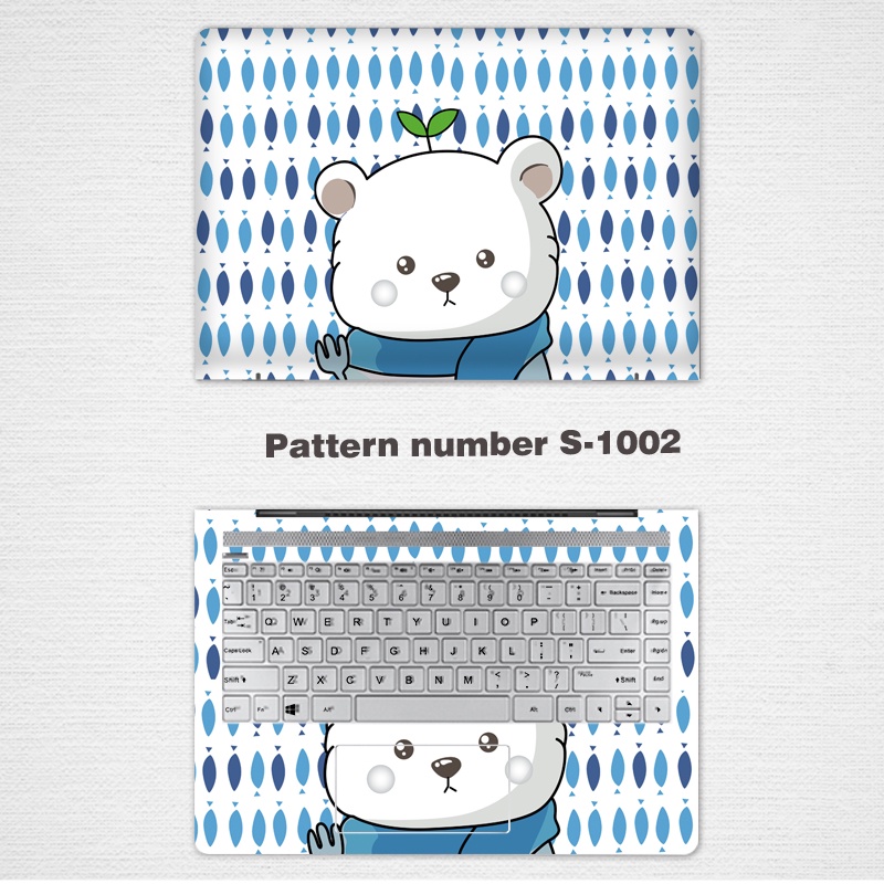 Stiker Laptop 2 Sisi Motif Kartun Bahan Vinyl Untuk Laptop 11 / 12 / 13 / 14 / 15 / 17 Inch Lenovo yoga 720 13 PRO 520