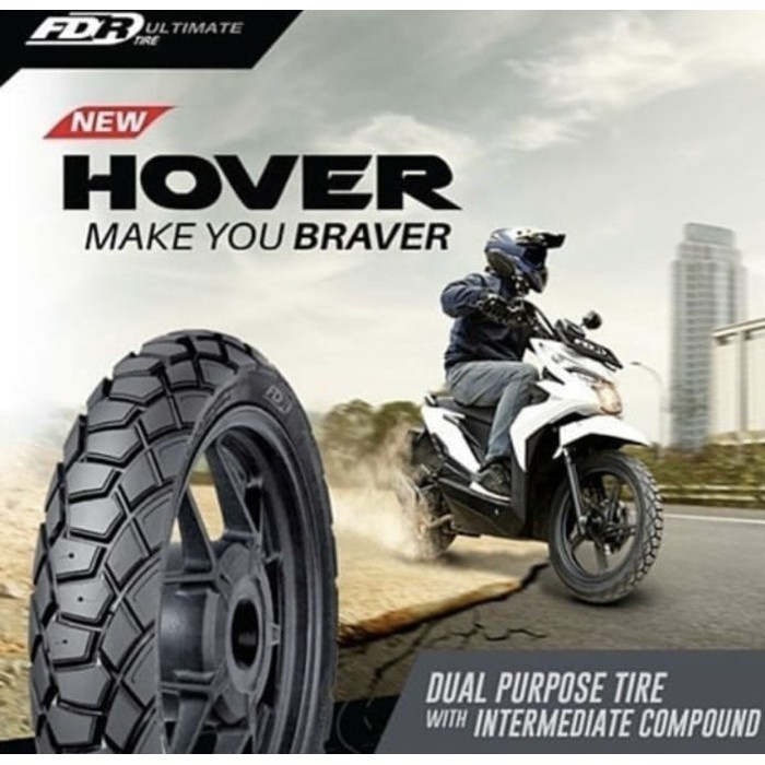 Sepasang Ban DUAL PURPOSE FDR HOVER 80 90 & 90 90 ring 14 ban motor CROSS
