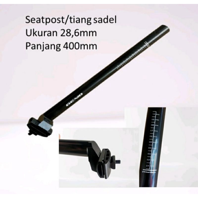 seatpost 28.6 alloy 40 cm