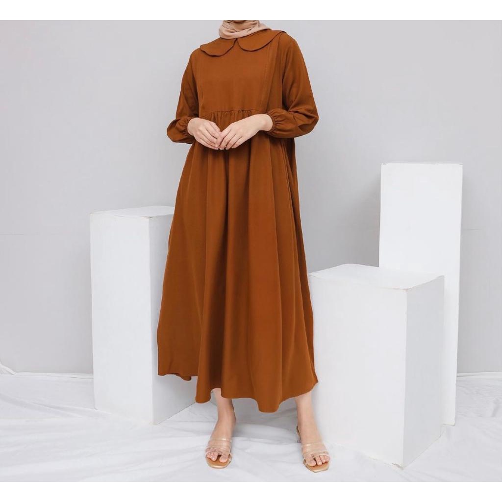 BEFAST - ZEC OOTD Wanita Dress casual YUMIKA / Arave Maxi Dress / Dress Kekinian Wanita / Dress Polos Keluaran Terbaru / Dress Casual / Dress Jumbo / Dress Formal / Dress Muslimah / Dress Lengan Panjang