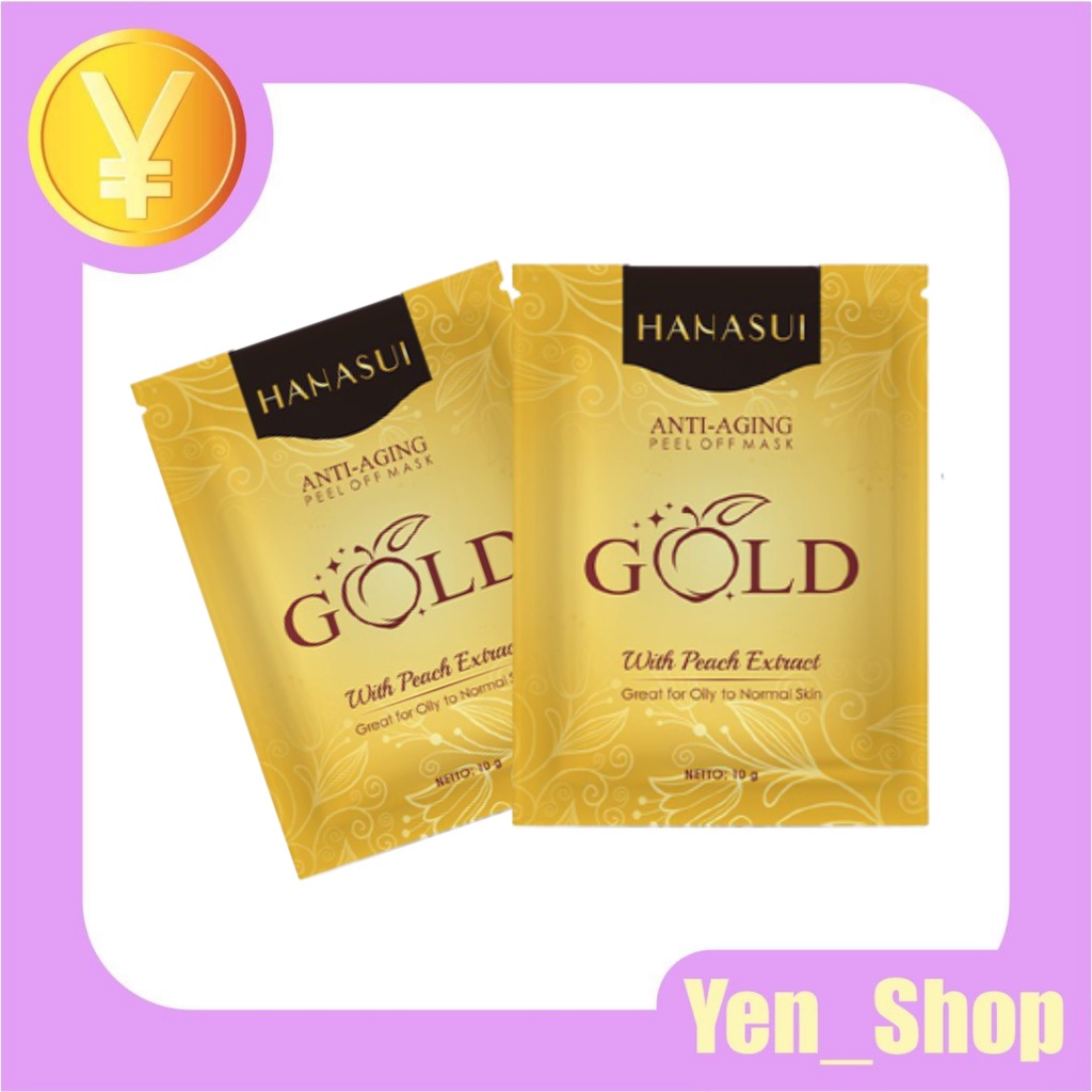 MASKER GOLD HANASUI Peel Off Mask