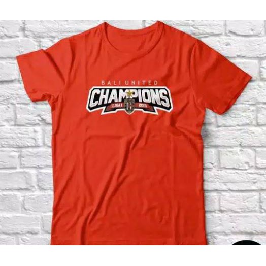 KAOS BALI UNITED JUARA LIGA 1 2019 CHAMPIONS - KAOS ANAK ANAK DAN DEWASA - KAOS JUMBO BIG SIZE