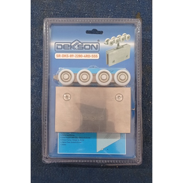 SLIDING GLASS ACC DEKKSON SR 89-2280 4RD SSS + TRACK DEKKSON TR D6 3M