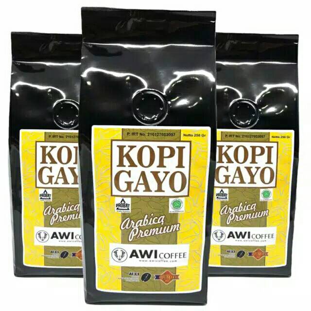 

Kopi Gayo Arabica Premium medium dark roasted @250gram