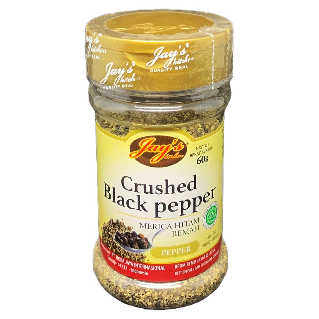 

Jay's Kitchen Pepper Crushed Black Pepper 60g
