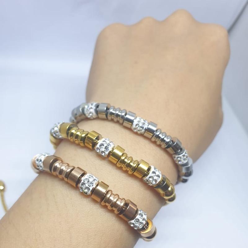 Gelang Serut Titanium ANTI KARAT SELAMANYA PGM GS02