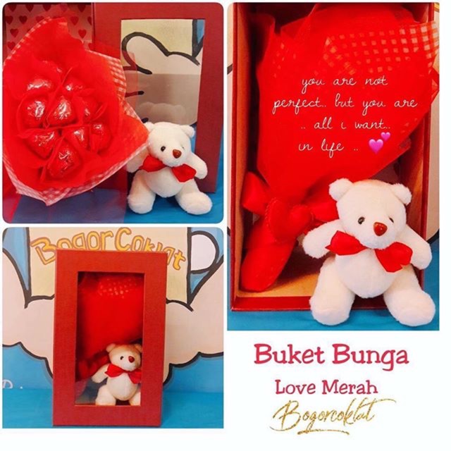 

Buket Bunga Coklat Love