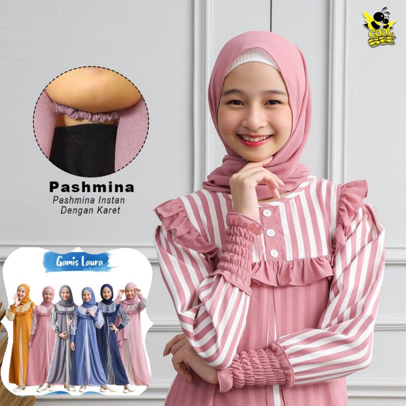 GAMIS ANAK USIA 7 8 9 10 11 12 13 14 TAHUN LAURA KIDS PLUS PASHMINA GAMIS ANAK BAHAN SHAKILA MIX CERUTY GAMIS ANAK TANGGUNG PEREMPUAN GAMIS ANAK CEWEK USIA REMAJA GAMIS ANAK TANGGUNG UMUR 7-14 TAHUN PAKAIAN MUSLIM ANAK PEREMPUAN BAJU MUSLIM ANAK PEREMPUAN