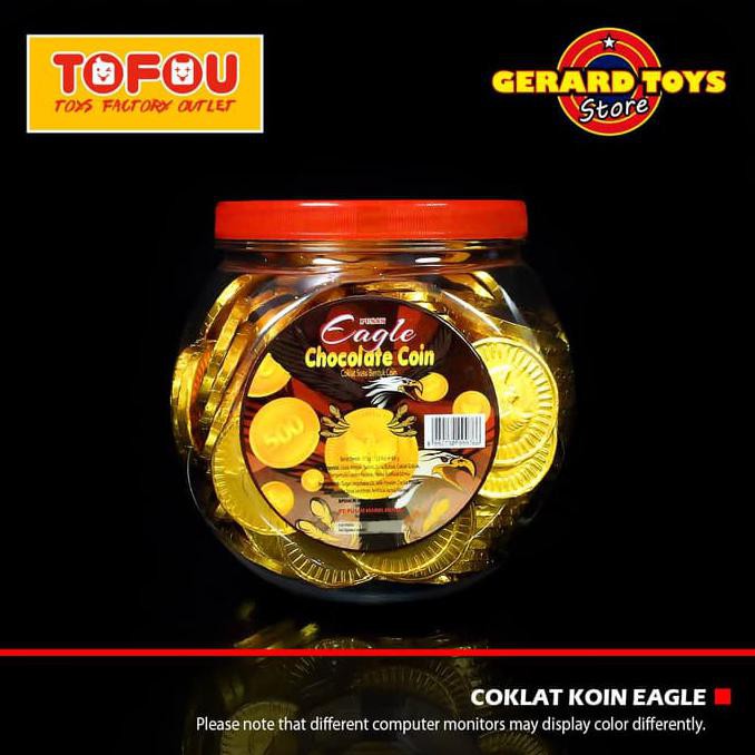 

31.87-Kue- Permen Cokelat Compound Koin Eagle Toples Isi 125Pcs -Terlengkap-Termurah-Dijamin.