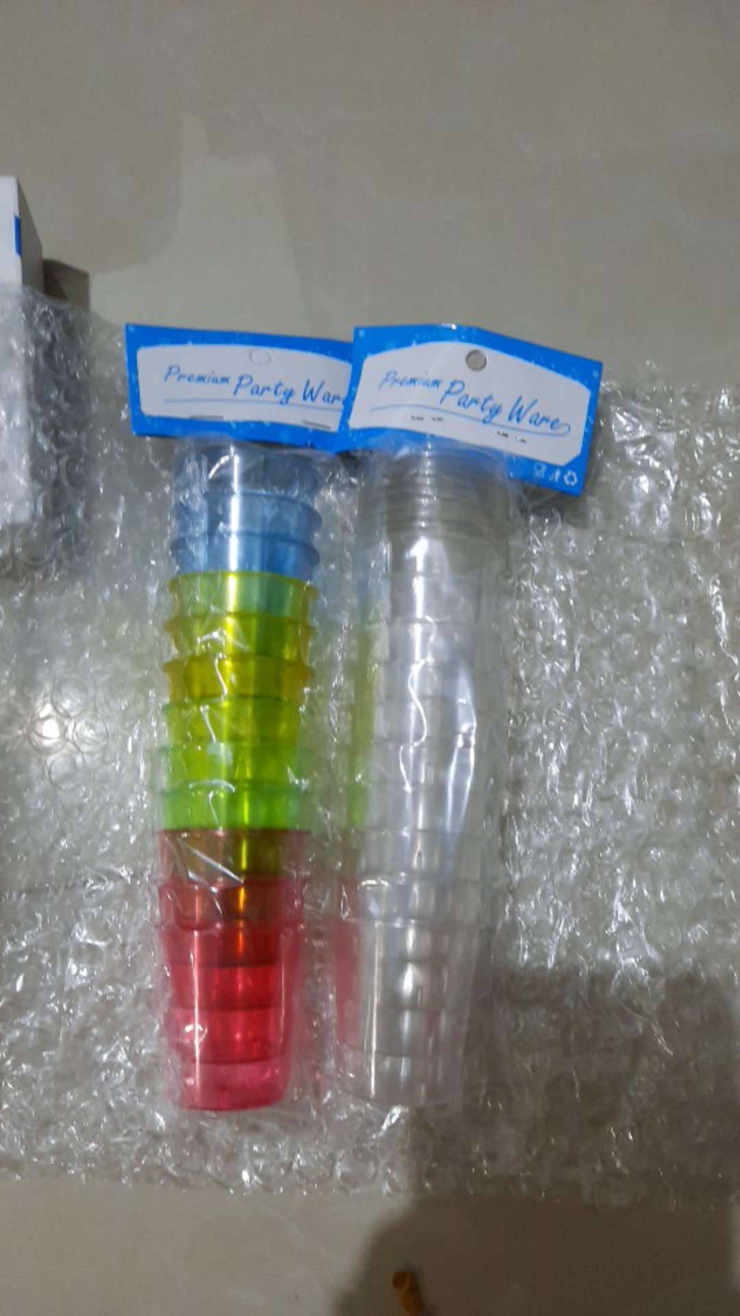 Gelas Sloki Plastik / Shot Glass , Warna Warni