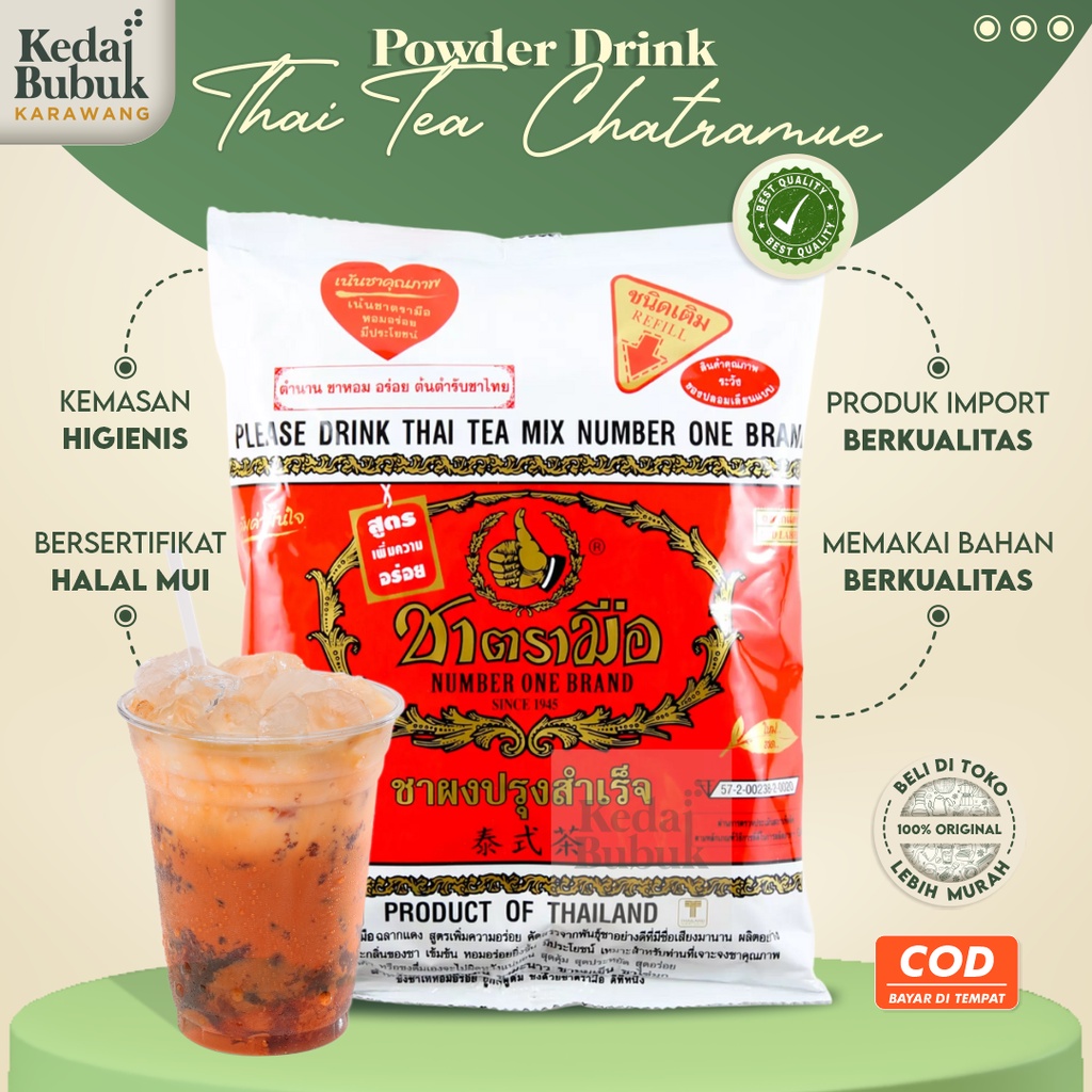 

Thai Tea Chatramue Daun Teh Hijau Diet Pelangsing Asli Thailand 1Kg
