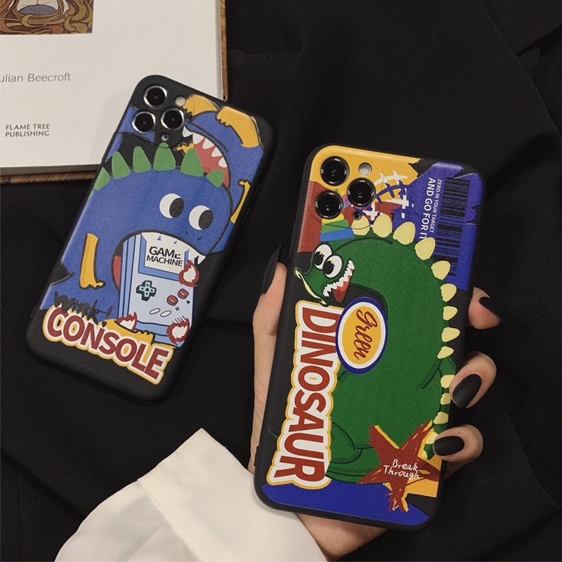 Soft Case Desain Monster Dinosaurus Untuk Iphone 7 8 PLUS X XR XS 11 12 13 MINI PRO MAX SE