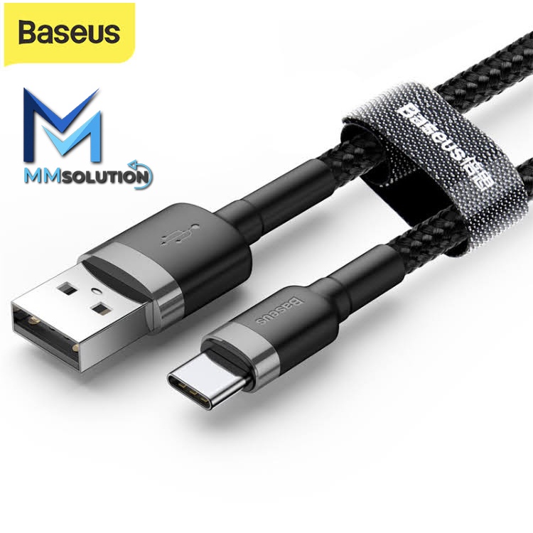 Baseus Cafule Kabel Data USB Type C Kevlar Cable Fast Charge 3A QC 3.0 ORI